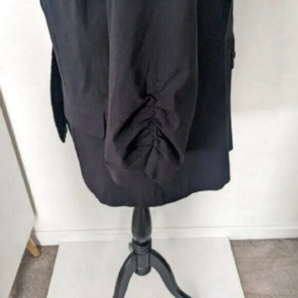 Torrid Casual Rouched Sleeve Black Jacket Size 2